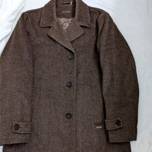 Calvin Klein Mens Wool Blend Quilted Lined Overcoat NWOT